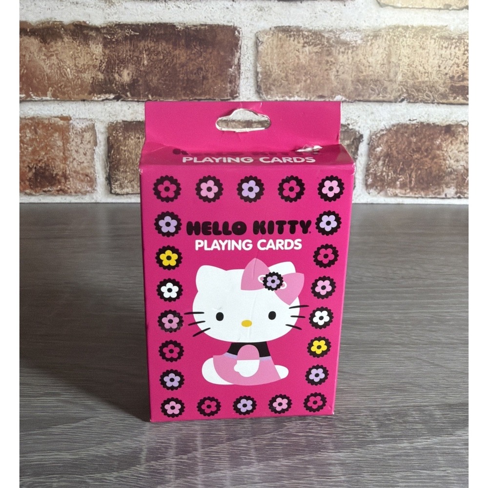 Hello Kitty Playing Cards Deck Opened